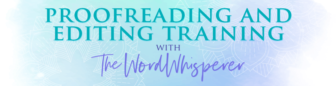 Proofreading Editing Header